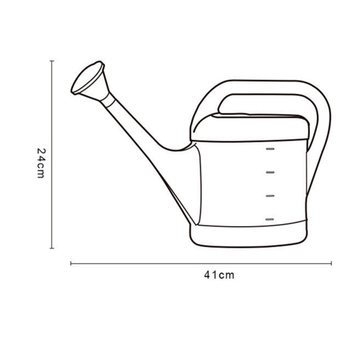 Gardening Watering Can Plastic Capacity with Long Nozzle Watering Pot 2