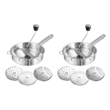 Rotary Food Mill Potato Ricer with 3 Interchangeable Disks,Baby Foods