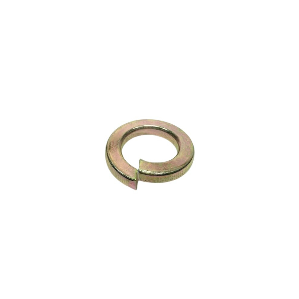 (Qty 100) 3/8' Standard Split Lock Washers Grade 8 Hardened Yellow Zinc For Diy Real Men 354398668596