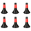 Football Training Cone Soccer Barrier Training Logo Black and Red 1
