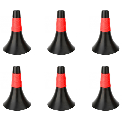 Football Training Cone Soccer Barrier Training Logo Black and Red