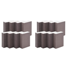 8-pack schuursponzen grof 60-220 korrel voor metaal en houtpolijst