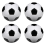 Size 5 Professional Training Soccer Balls PU Leather Black White 1