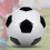 Size 5 Professional Training Soccer Balls PU Leather Black White 2