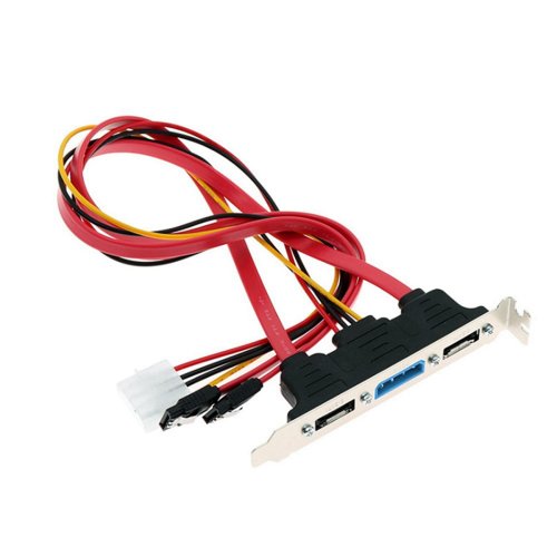 Καλώδιο υποδοχής βραχίονα PCI για σύνδεση SATA σε ESATA και 4 ακίδων IDE Molex Power PCI 1