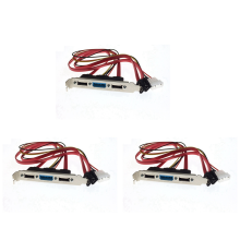 Cabo de slot de suporte PCI para alimentação Molex SATA para ESATA e IDE de 4 pinos para PC faça você mesmo
