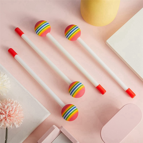 14 bețe de tobă Lollipop, din plastic pentru copii 2