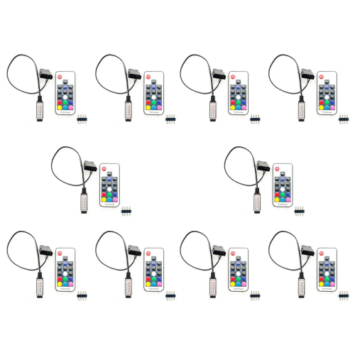 Computerventilatorlyseffektcontroller, 5V 3-benet/12V 4-benet RGB-ventilator