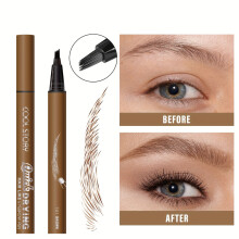 (101#BROWN) 3D Wild Eyebrow Pencil - Waterproof, Quick-Dry, Long-Lasting Brow Shaping for a Natural, Voluminous Look,Dermatologist Test