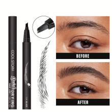 (104#BLACK) 3D Wild Eyebrow Pencil - Waterproof, Quick-Dry, Long-Lasting Brow Shaping for a Natural, Voluminous Look,Dermatologist Test