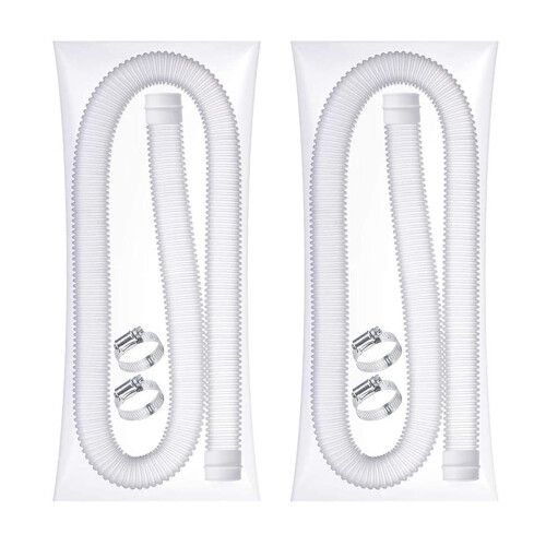 11/2Inch Pool Hoses for Above Ground Pools with Clamps  1.5' Diameter Replacement