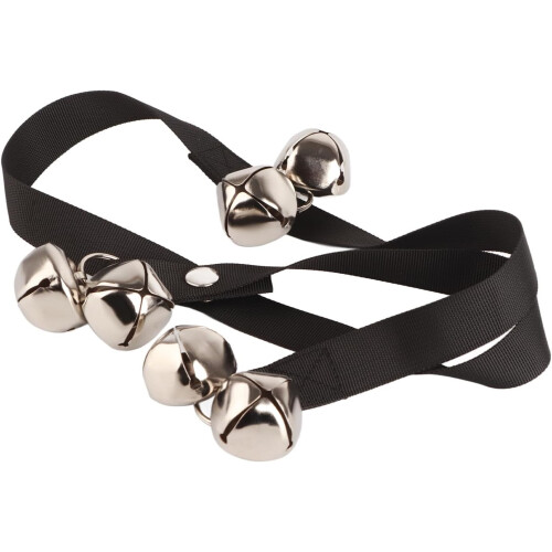 Dog Training Bells Adjustable Strap with 6 Bells Training Tool for Cats Dogs Black 1