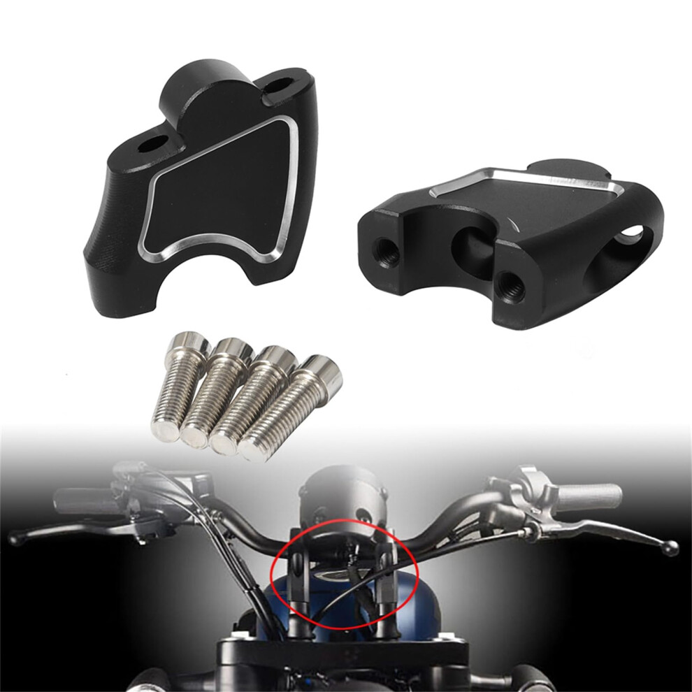 Motorcycle Handlebar Riser Handle Bar Mounting Clip Extension Adapter For Honda Cmx500 Rebel500 Cmx300 354398670766