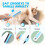 SelfCleaning Pet Hair Removal Comb  OneTouch Release Button Flea Comb  Cat  Dog Brush 4