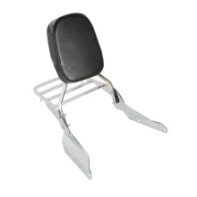 Chrome Backrest Sissy Bar W/Luggage rack For Honda Magna VF 250 19952006