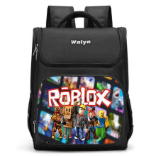 Roblox Rucksack für Kinder, Grundschüler-Schultasche, große Tasche, wasserdicht, mit reflektierenden