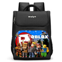 Roblox Rugzak voor Kinderen, Schooltas voor Basisschoolleerlingen, Grote Tas, Waterdicht, Met Reflecterende