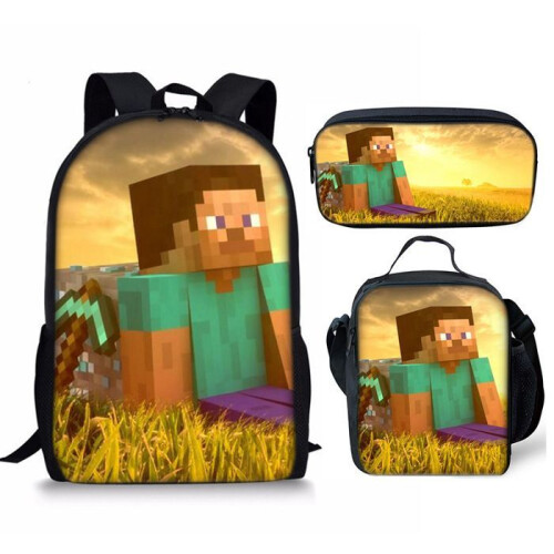 Zaino Minecraft per bambini Zaino unisex Tipo-J 2