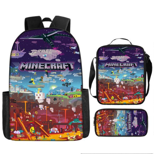 Zaino Minecraft per bambini Zaino unisex Tipo-J