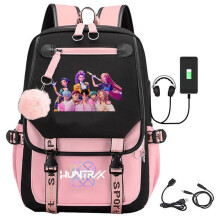 Kpop Demon Hunters Rugzak K-pop Demon Hunters Schooltassen Prints Laptop Rugzak voor Jongens Meisjes