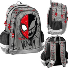 Paso Venom rugzak met twee compartimenten grijs-zwart-rood