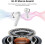 Wireless Earbuds Bluetooth Active Noise Cancelling Headphone with Charging Case (White) 3