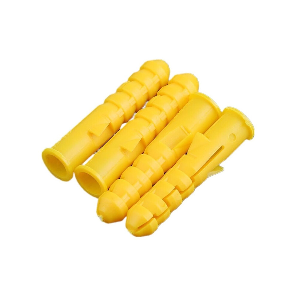 10100Pcs Yellow Fish Nylon Plastic Expansion Anchor Selftapping Screw Pipe Wall Plugs M6 M8 M10(M8x100mm 20Pcs) 354398674955