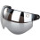 Universal Motorcycles Retro PilotStyle Standard 3 SnapButton Visors Flip Up Down Open Face Helmet Wind Shield T 3