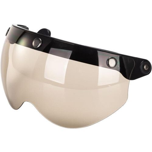 Universal Motorcycles Retro PilotStyle Standard 3 SnapButton Visors Flip Up Down Open Face Helmet Wind Shield T 1