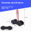 Brake Caliper Compression Tool, Caliper Piston Compressor Tool with 2 PCS Steel Plates 5