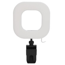 USB-Videoleuchte 10 Helligkeitsstufen, 1500 lm, 72 LEDs, Clip-On, Stativ