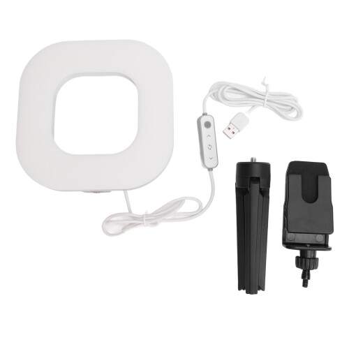 USB-Videoleuchte 10 Helligkeitsstufen, 1500 lm, 72 LEDs, Clip-On, Stativ 2
