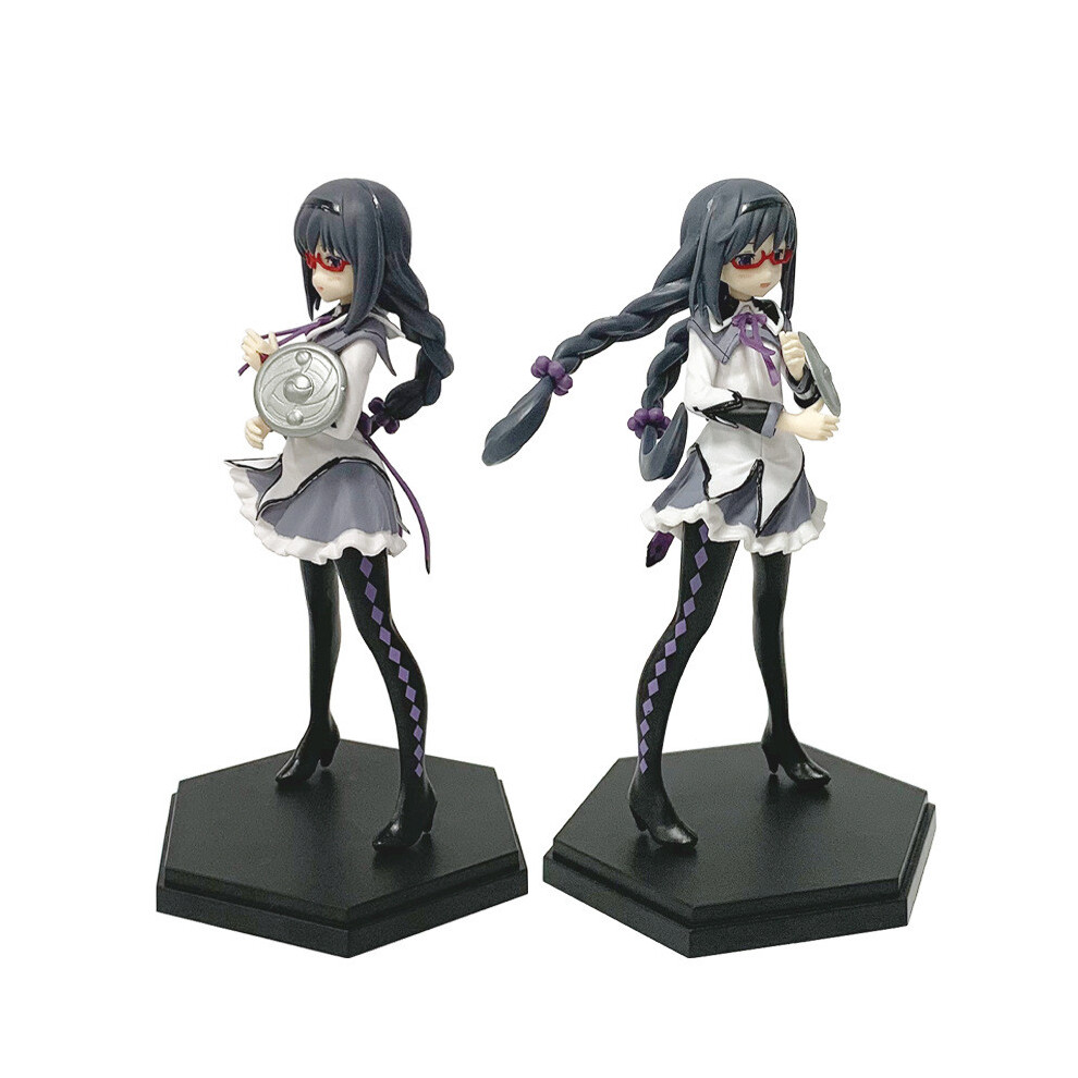 Madoka Magi Puella Magica Akemi Homura With Glasses Action Desktop Figure Model