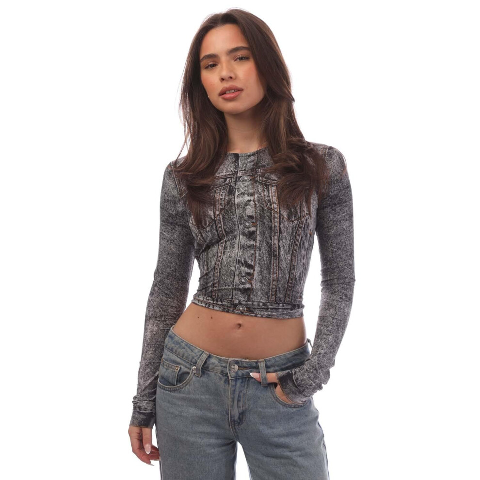 Diesel Womens/Ladies T-Clau-N1 Crop Top