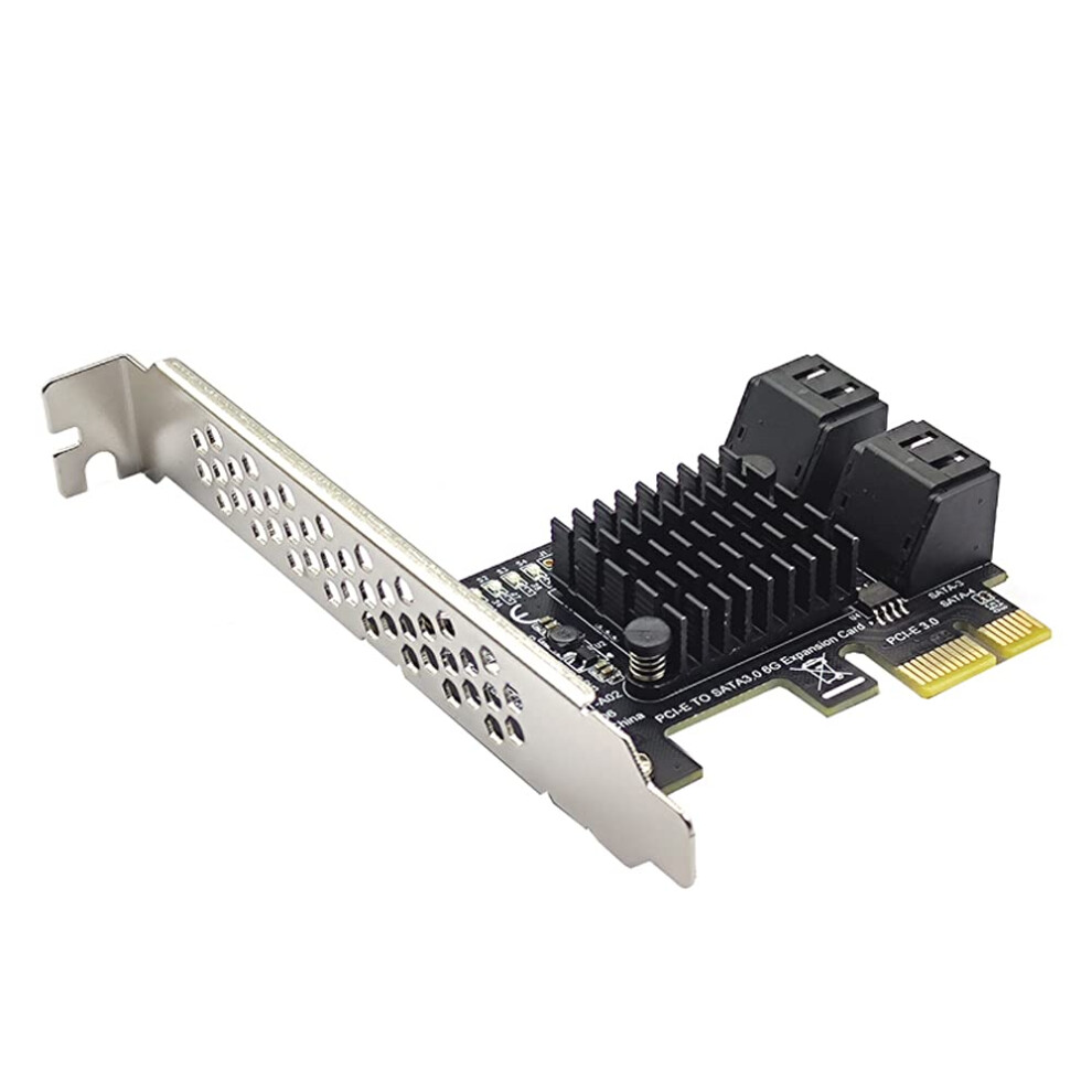 Sata Pci-E Adapter 4 Port Sata 3.0 To Pcie X1 Gen3 Expansion Card Refï¼Ruw 354398677178
