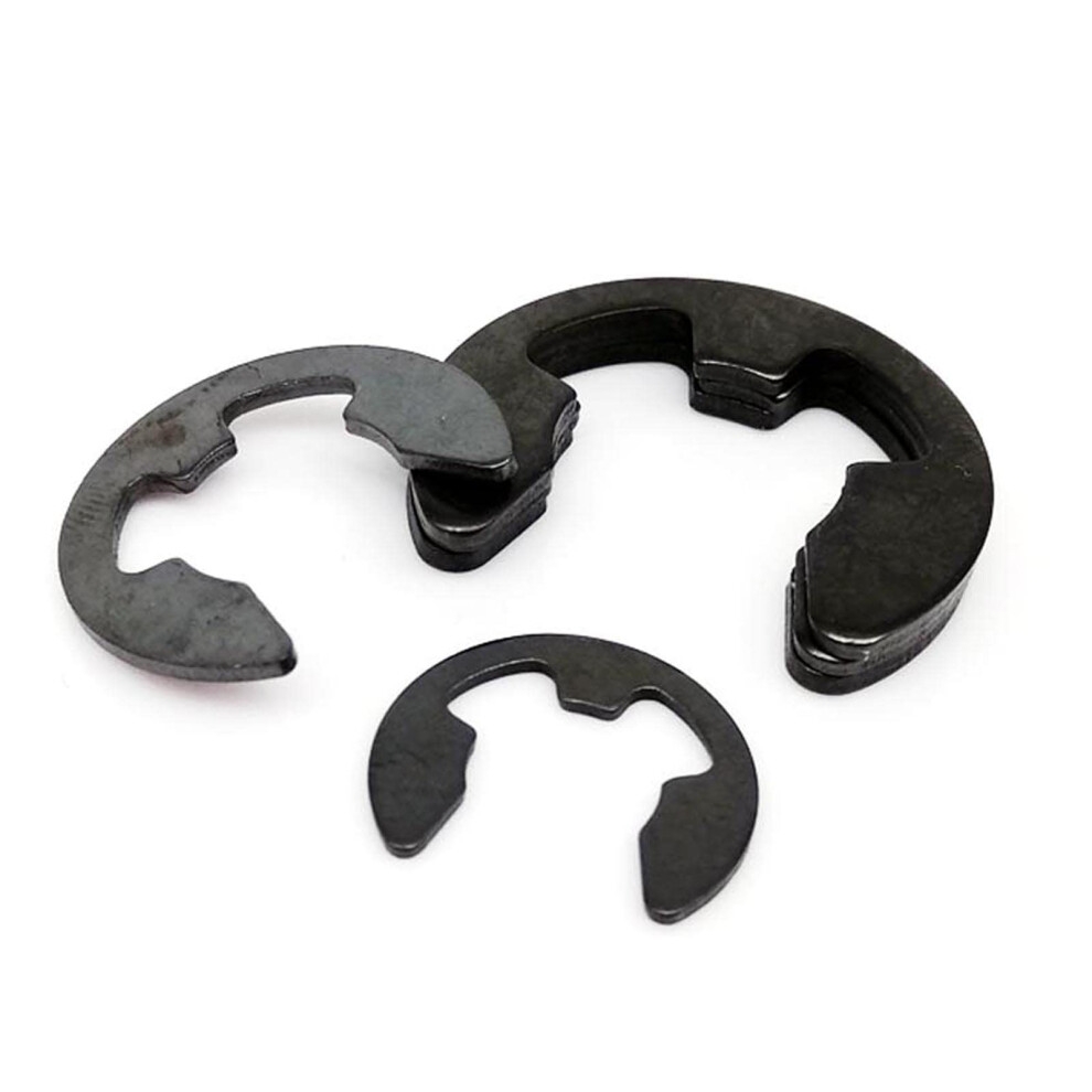 580 Pcs/Set E Clip Snap Assortment Kit Black Carbon Steel 10 Sizes M1.5-M10mm Refï¼Xxk 354398677321