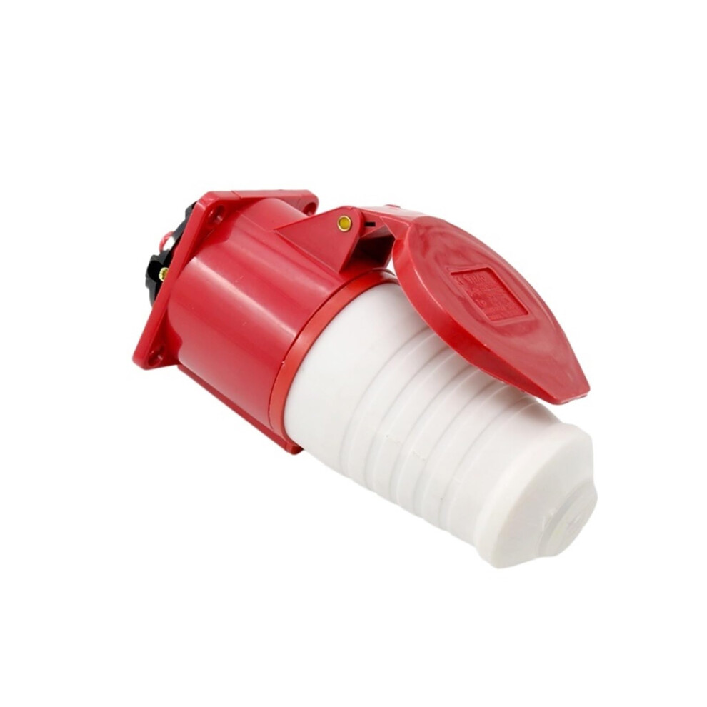 Industrial Aviation And Socket Connector 3-Pin 4-Pin 5-Pin 32A Concealed Aviation Docking(4 Core Red) 723585817725