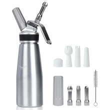 Whipped Cream Dispenser,500ml Whipped Cream Charger with Sturdy Aluminum Body And Head