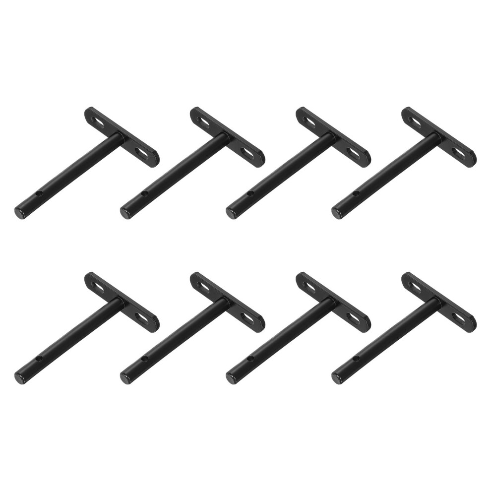 Floating Shelf Bracket,8 Pack 4 Inch Solid Steel Hidden Wall Mounted Shelf Supports 381497974402