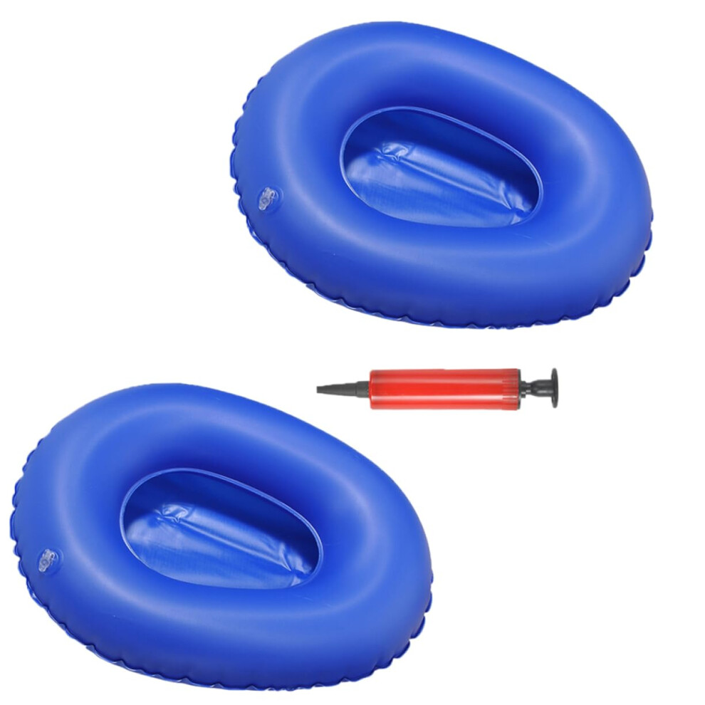 Elderly Bedpan Bedpan with Inflation Folding Bedpan for Men Women Patient Care Inflatable Potty Random Color