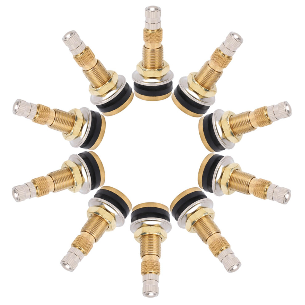 Tr618a Tractor Air Liquid Valve Stems, Tubeless Clamp In Tire Valve Stem For Industrial Agricultural Wheels, Tractor, Grader (Pack Of 10) 354398679950