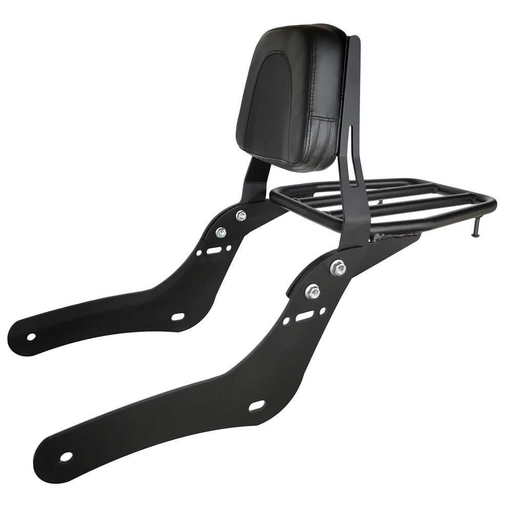 (Not The Cheapmade)Backrest Sissy Bar With Luggage Rack And Comfortable Pad For Honda Rebel 500/300 2017 354398680024