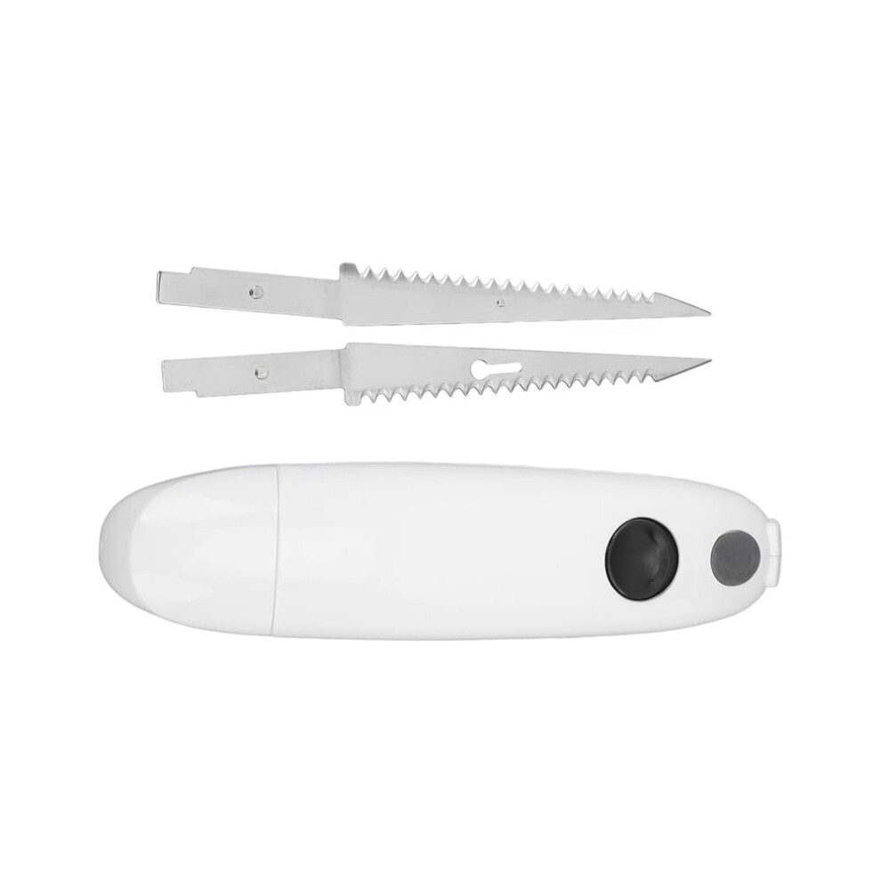 Electric Fillet Knife, Powered Stainless Steel Cordless Steak Carving for Meat Kitchen