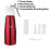(Red) Whipped Professional Aluminum Cream Dispenser Cream Maker 500ml Kitchen Tools 1