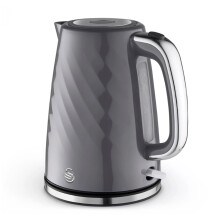 Swan Electric Kettle Windsor Rapid Boil 1.7L Removable Limescale Filter Grey