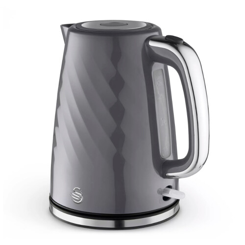 Swan Swan Electric Kettle Windsor Rapid Boil 1.7L Removable Limescale Filter Grey