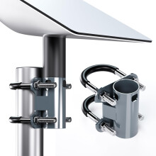 Universal U-Bolt Clamp Antenna Mount Bracket for Starlink V2 Pipe Adapter
