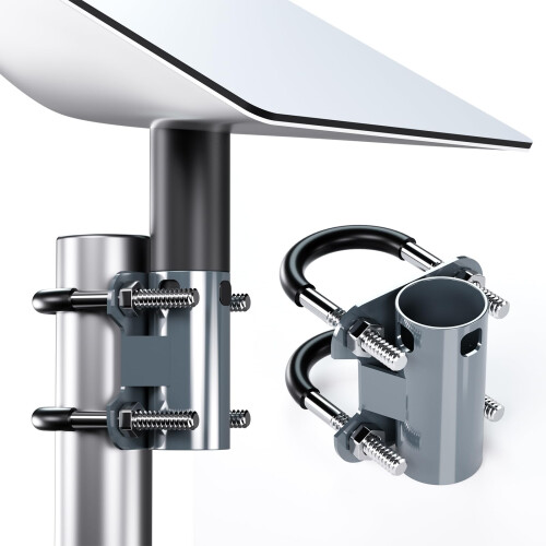 Universal U-Bolt Clamp Antenna Mount Bracket for Starlink V2 Pipe Adapter