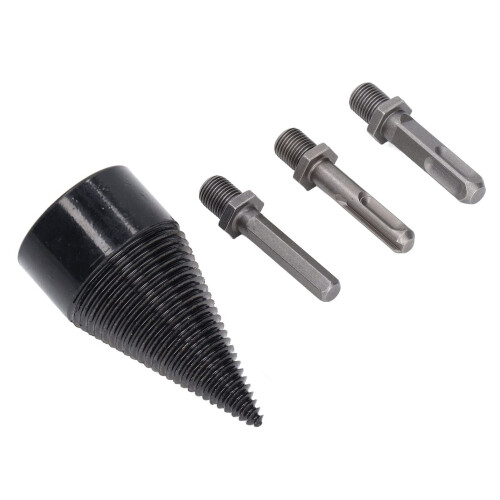 Firewood Log Splitter Drill, Wood Splitter Drill Bit, Efficient Firewood Log Splitter Bit Set with Ti Coating