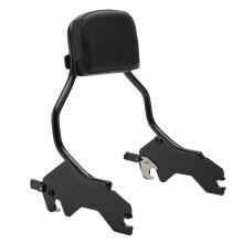 Holdfast Sissy Bar 14' Passenger Detachable Backrest Compatible with Harley 2018UP Softail Fat Bob FXFB FXFBS, Black